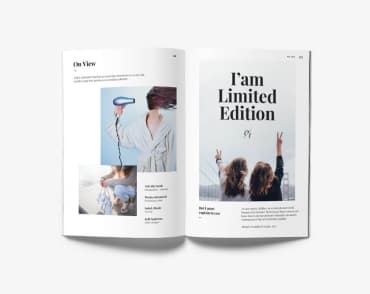 Limited edition magazine graphic